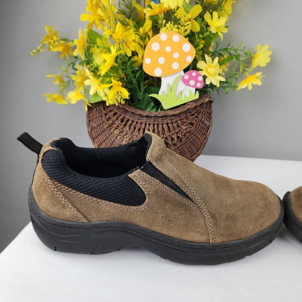 Northern Territory Men's Brown Learher Slip-On Loafer Shoes Sz 9